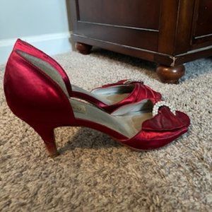 Red Dyeables formal Shoes